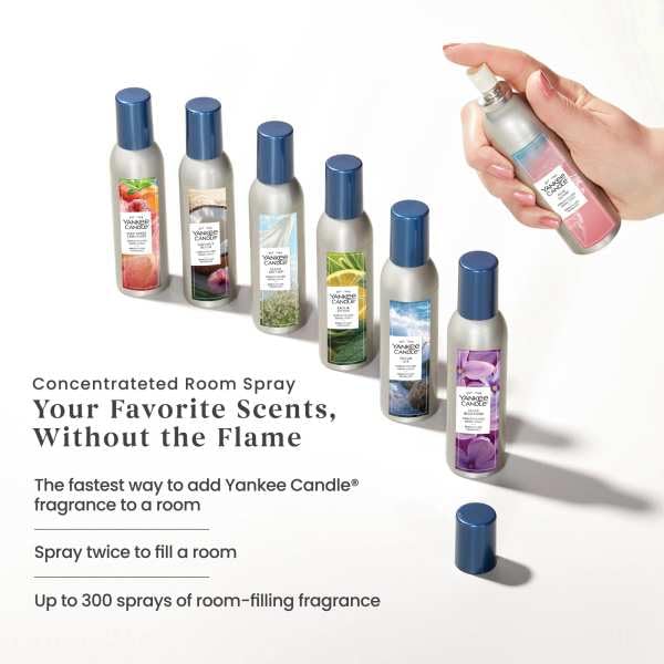 Yankee Candle Concentrated Room Spray Air Freshener, Instant Home Fragrance, Odor Eliminating Spray, Macintosh (Pack of 3)