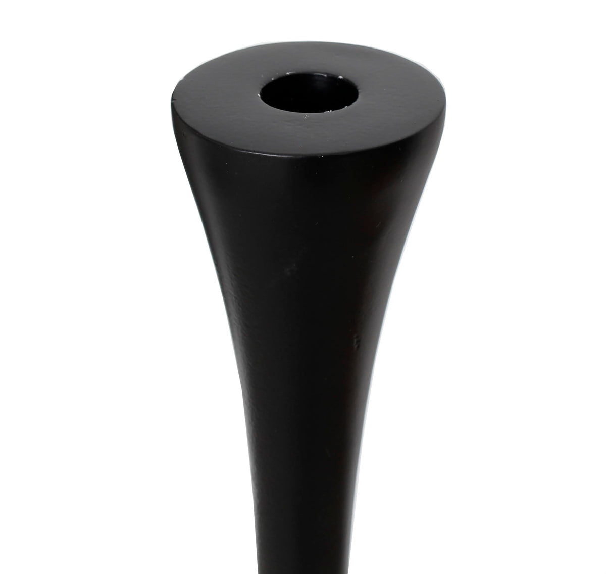 Sweet Summer Living Outdoor/Indoor Set of 3 Aluminum Candle Holders Taper, Metal Candlesticks Holders, 16 inch, 14 inch, 12 inch Height Black Matt