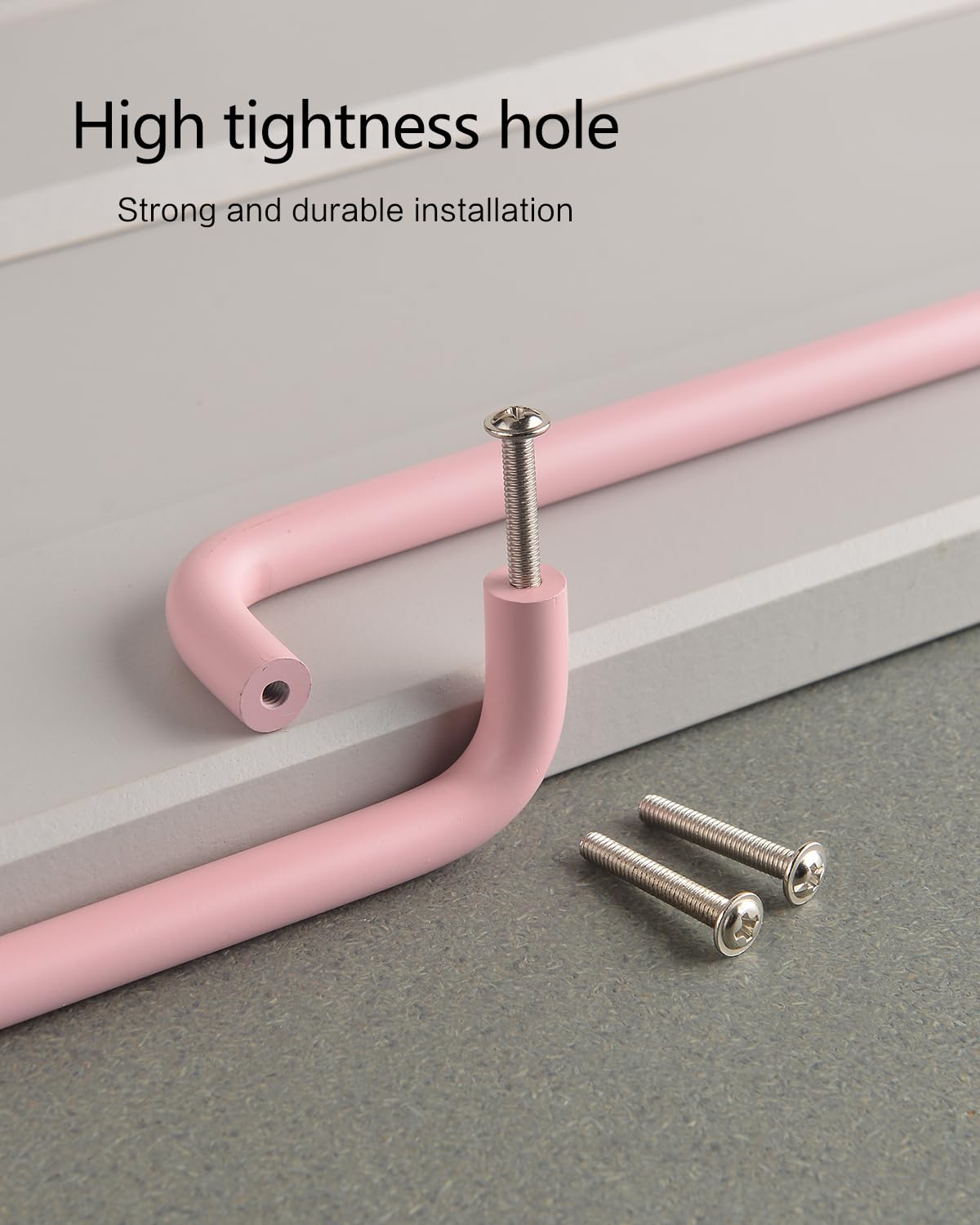 Funifiti Colorful Cute Pink Drawer Pulls Kids 3-3/4" Dresser Handles 5 Pack