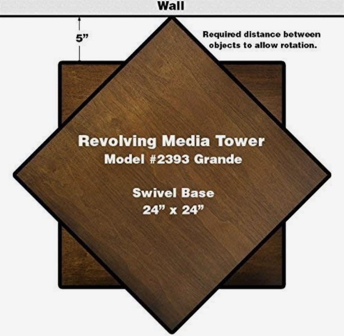 Venture Horizon Revolving Media Tower 1600 Grande-Walnut