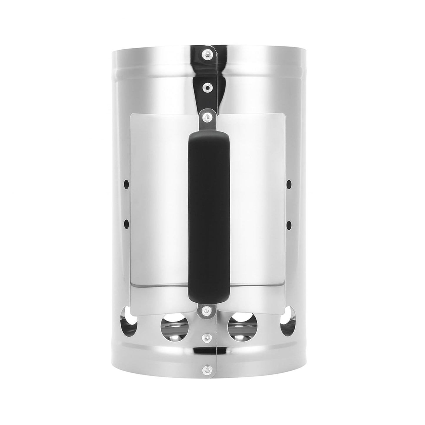 SUNLIFER Charcoal Chimney Starter, BBQ Grill Quick Rapid Fire Starter Chimney for Outdoor Barbecue Cooking Camping, Sturdy and Easy to Use, Stainless Steel(10.62" x 6.3")