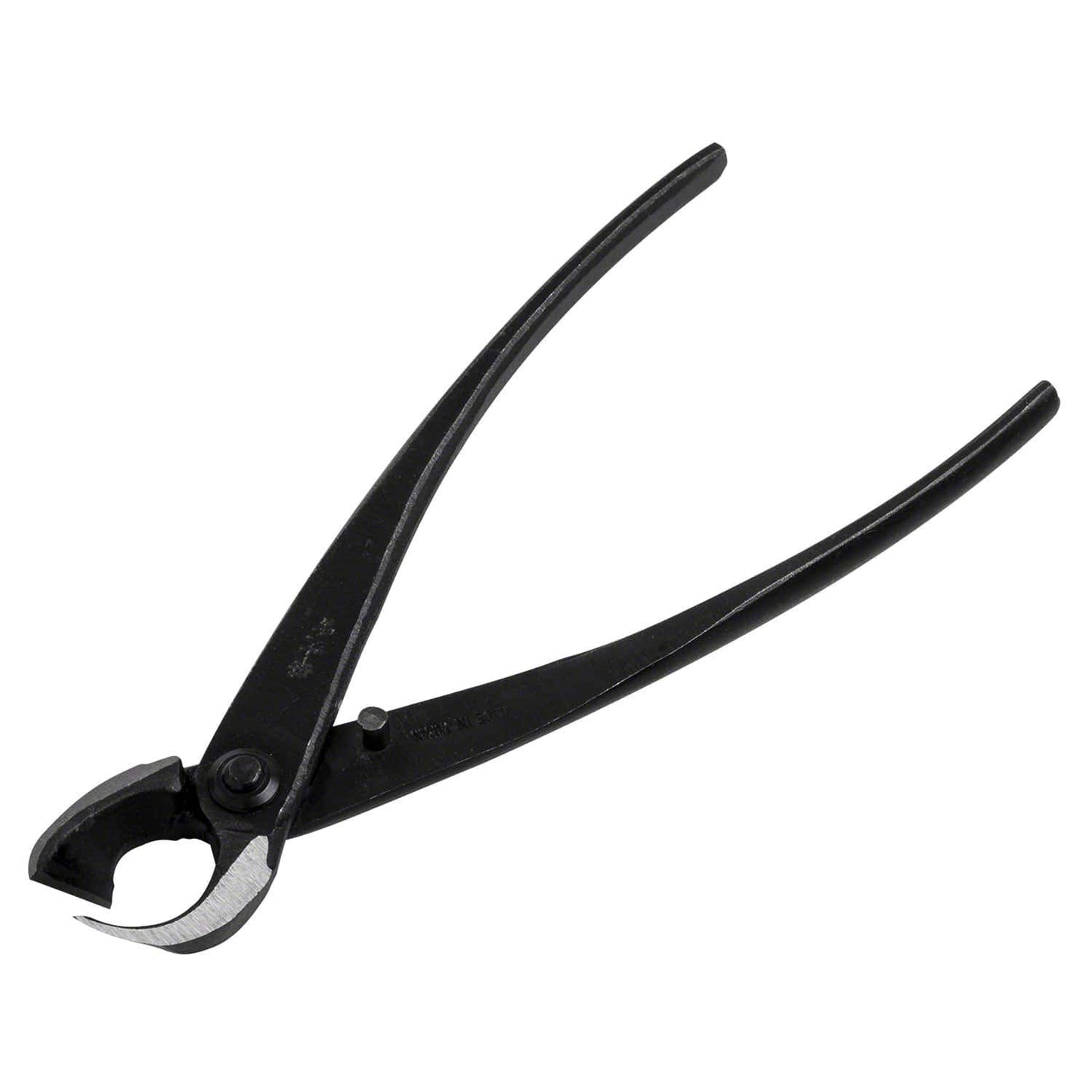Wazakura Hand Forged Bonsai Concave Branch Cutter, Made in Japan 8 inch (200mm), Japanese Gardening Tools, Straight Edge Black