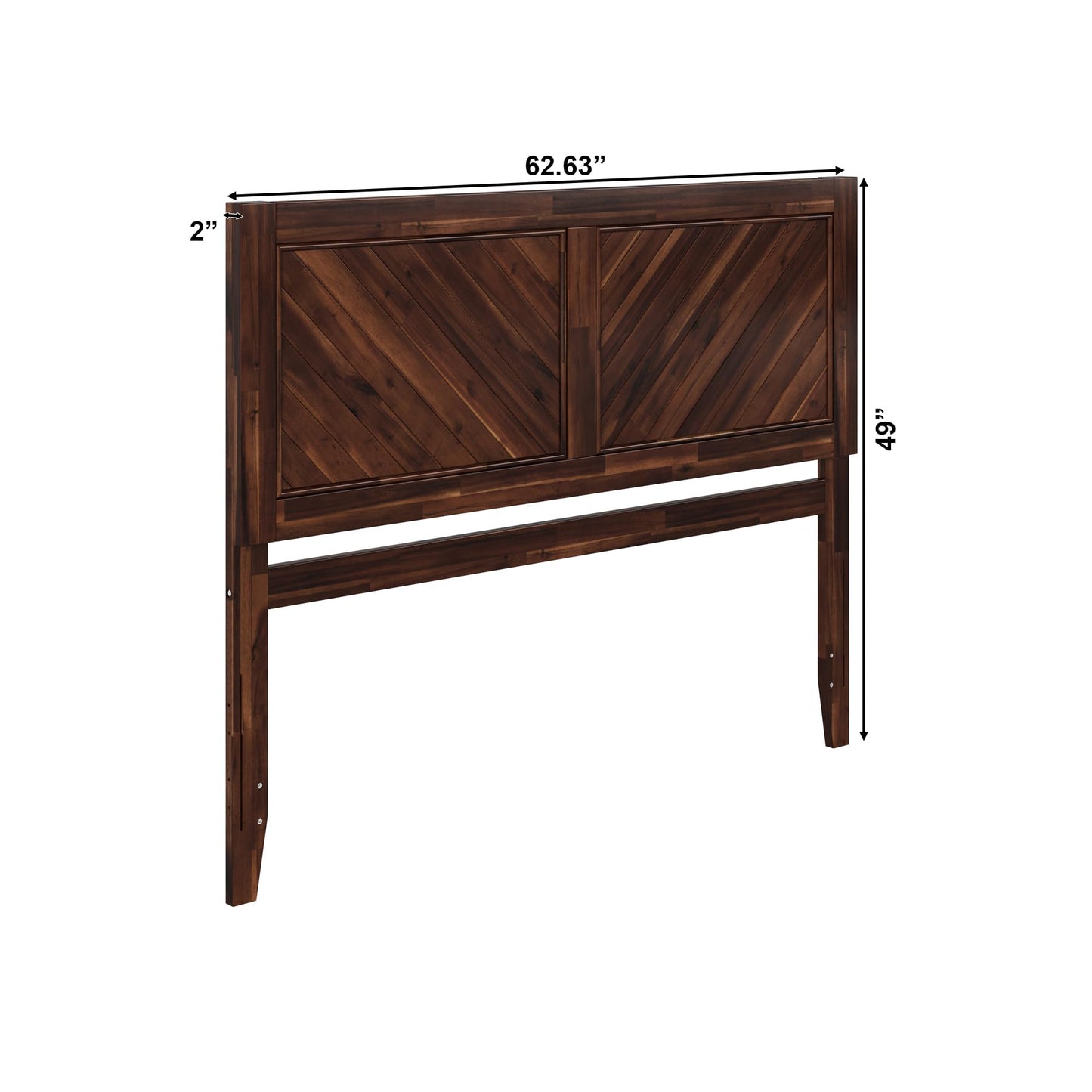AFI, Canyon Queen Solid Wood Rustic Farmhouse Headboard, Barnwood
