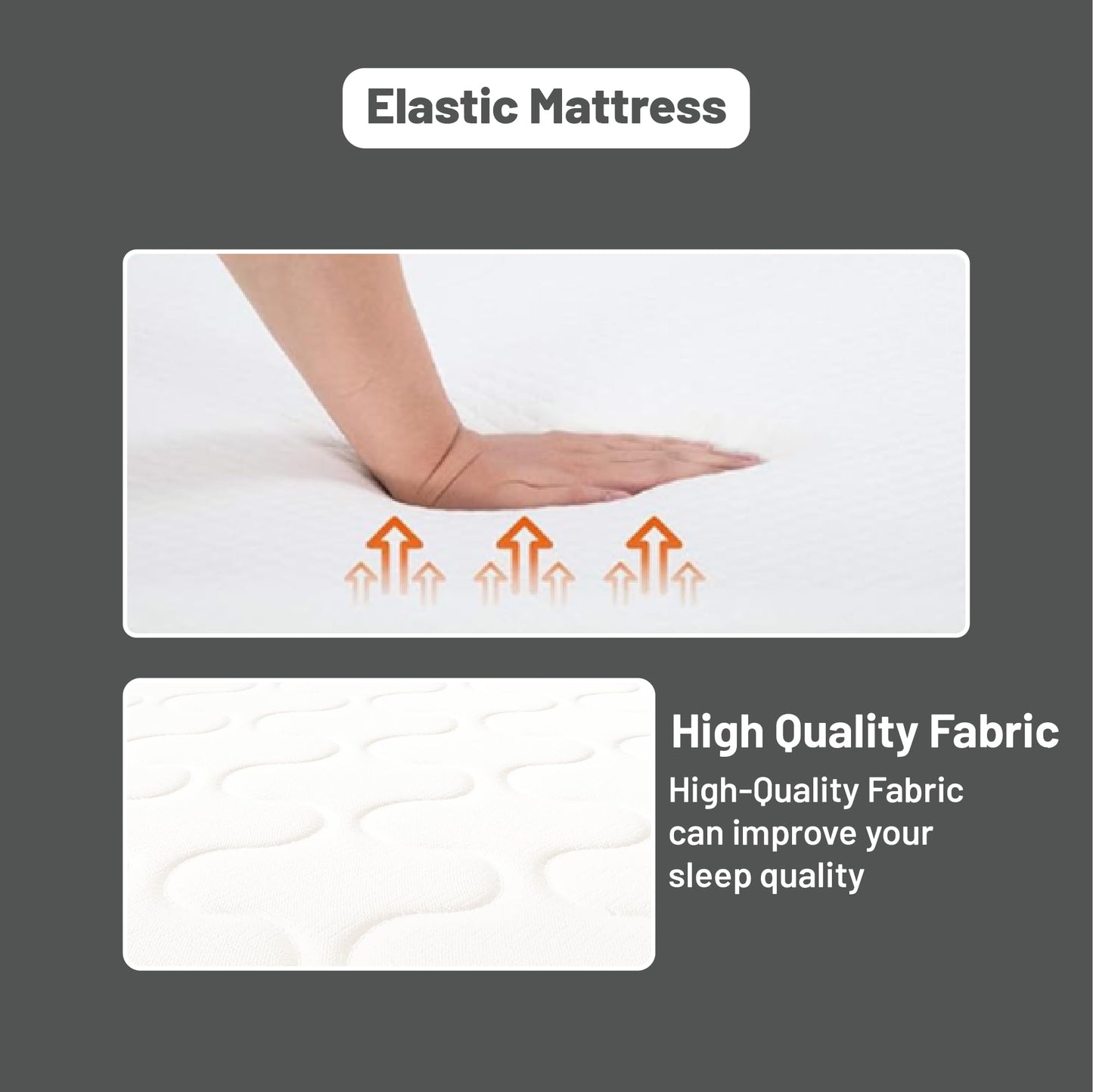 Greaton, 7-Inch Medium Firm High Density Foam Mattress, Comfortable Mattress for Cooler Sleep, Supportive & Pressure Relief, Full XL, White