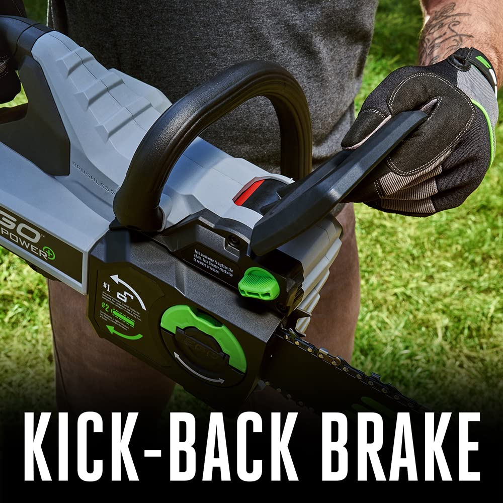 EGO POWER+ Chain Saw, 16” Battery Powered Chainsaw, Electric Cordless, Battery and Charger Not Included – CS1610