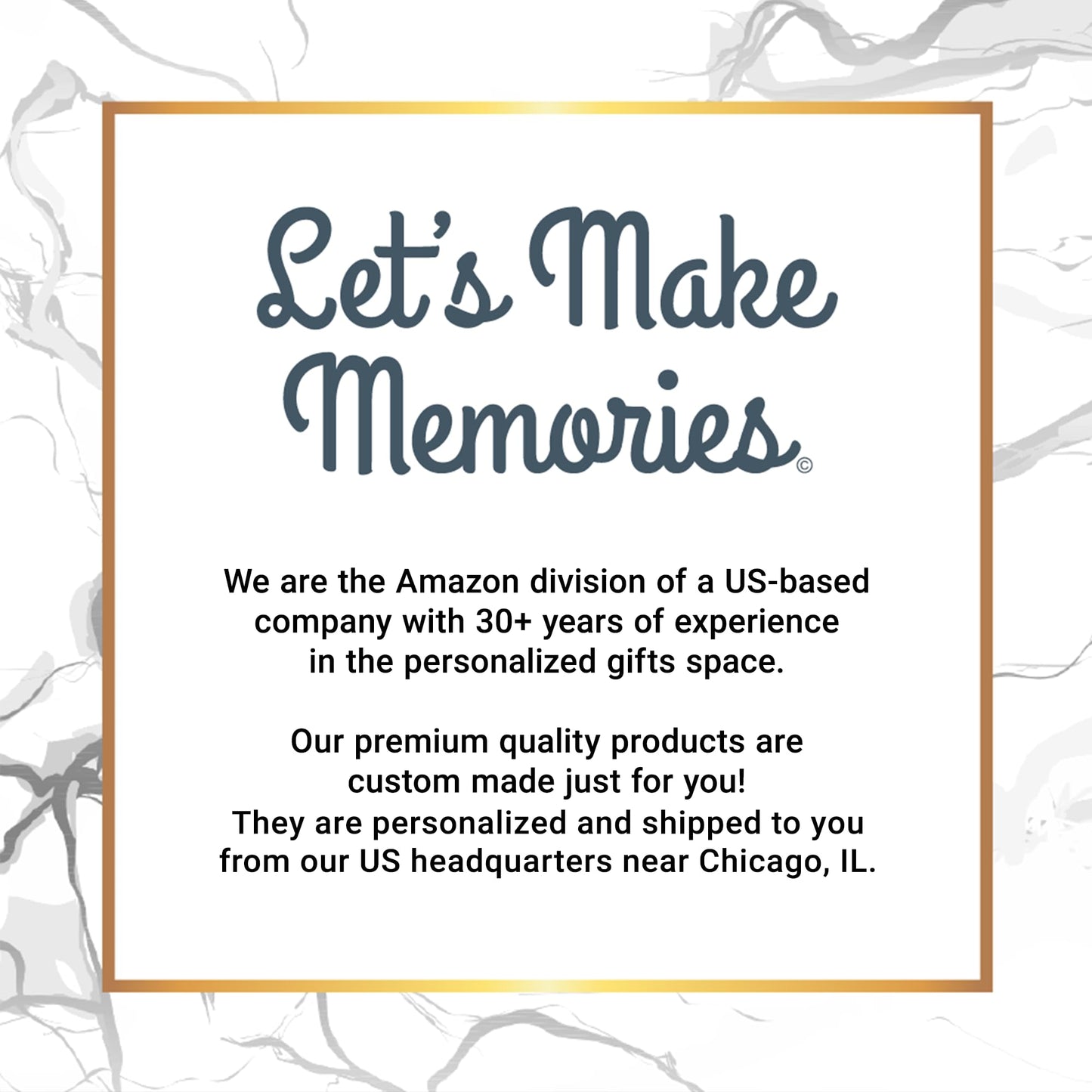 Let's Make Memories Personalized Memorial Garden Stone - Sympathy - Loss of Loved One - Condolences - Outdoor - Headstone - Durable Resin - Upright Garden Marker - Forever in Our Hearts