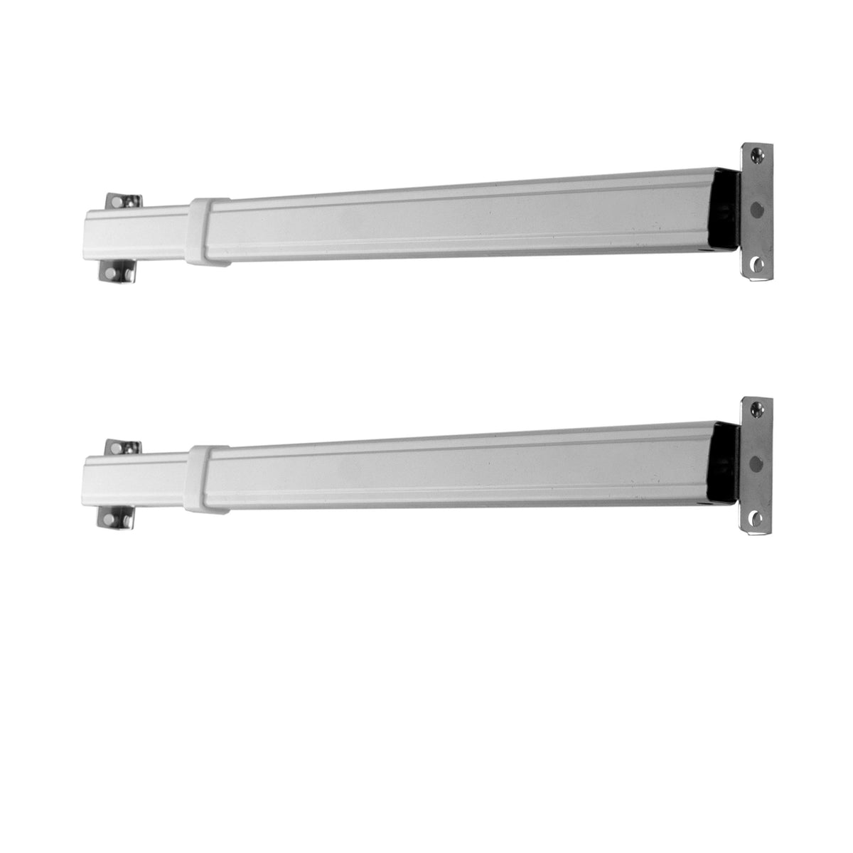 Rod Desyne KSH-0611 Flat Sash Rod (Set of 2), 6-11 inch, White