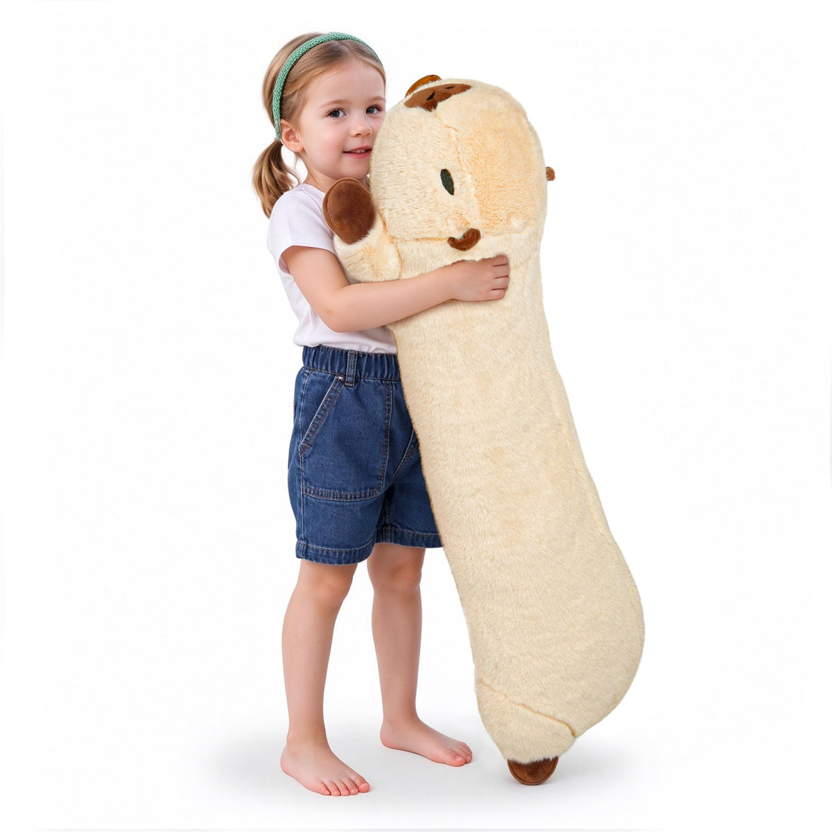 Fanunny Long Capybara Plush Capybara Stuffed Animal 35" Plushie Body Pillow