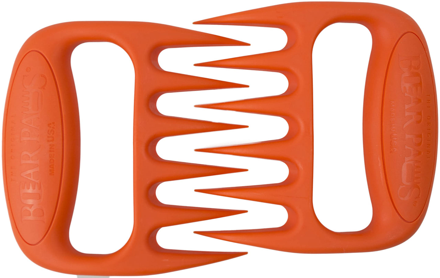 Bear Paws Meat Claws - The Original BBQ Meat Shredder Claws for Pulled Pork, USA Made - Easily Lift, Shred, Pull and Serve Pork, Chicken, Brisket and Turkey - Valentine’s Day Gifts for Men (Orange)