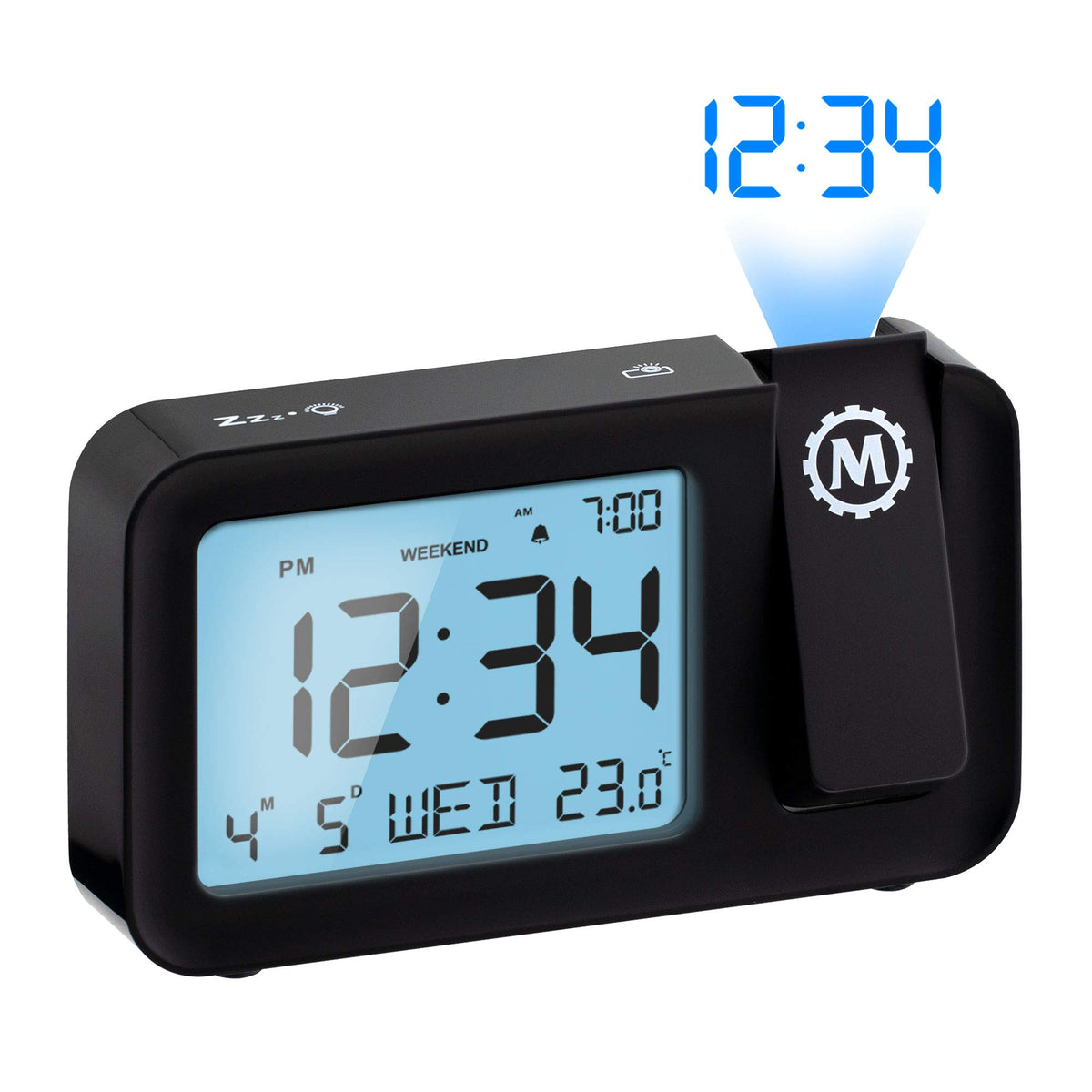 Backlit Large Display Projection Clock by Marathon Watch Company
