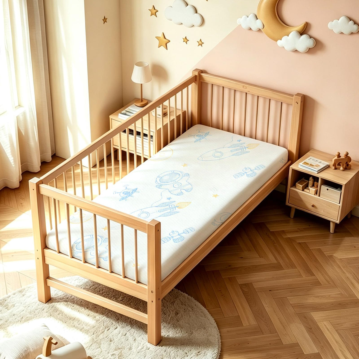 Ressainic Premium Crib & Toddler Mattress, Dual-Sided Baby Mattress