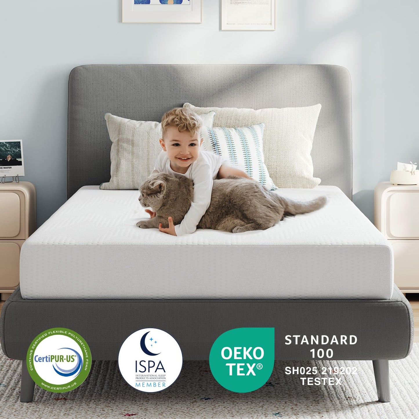 Avenco Twin XL Mattress, 8 Inch Twin XL Size Mattress in a Box, Gel Memory Foam Mattresses for Cooling Night Sleep & Pressure Relief, Colchones TXL for Kids Fiberglass Free CertiPUR-US Certified