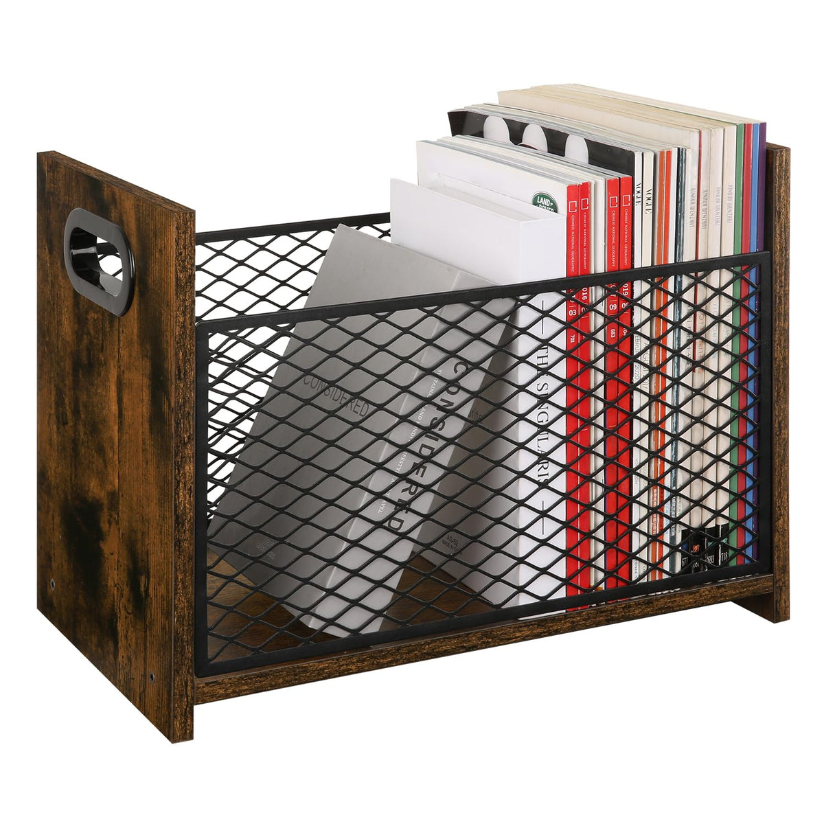 YINMIT Magazine Holder, Large Magazine Rack Floor, Book Storage Basket