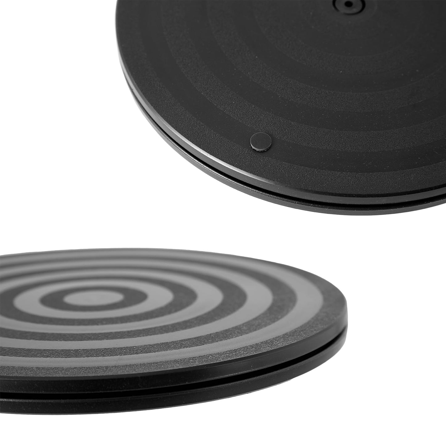 ZZRANYE 8 Inch Heavy Duty Rotating Swivel Stand - 360 Degree Rotating Lazy Susan Base with Steel Ball Bearings for Model Base/Rotating Plants/Crafts Stand Monitor/TV/Monitors/Potted Plants, Black