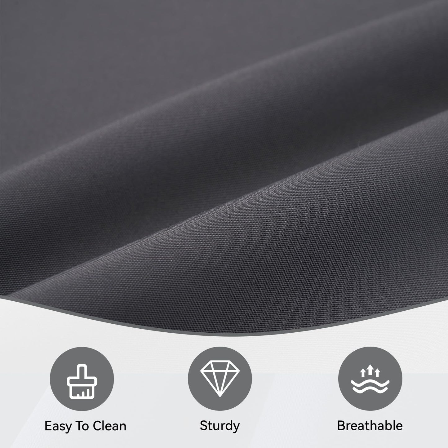 Aoxun 14pcs Patio Cushion Covers Replacement, Waterproof Outdoor Furniture Cushion Covers with Zipper and Non-Slip Bottom, Patio Sofa Couch 3 Sizes for Patio Sectional, Covers Only (Grey)