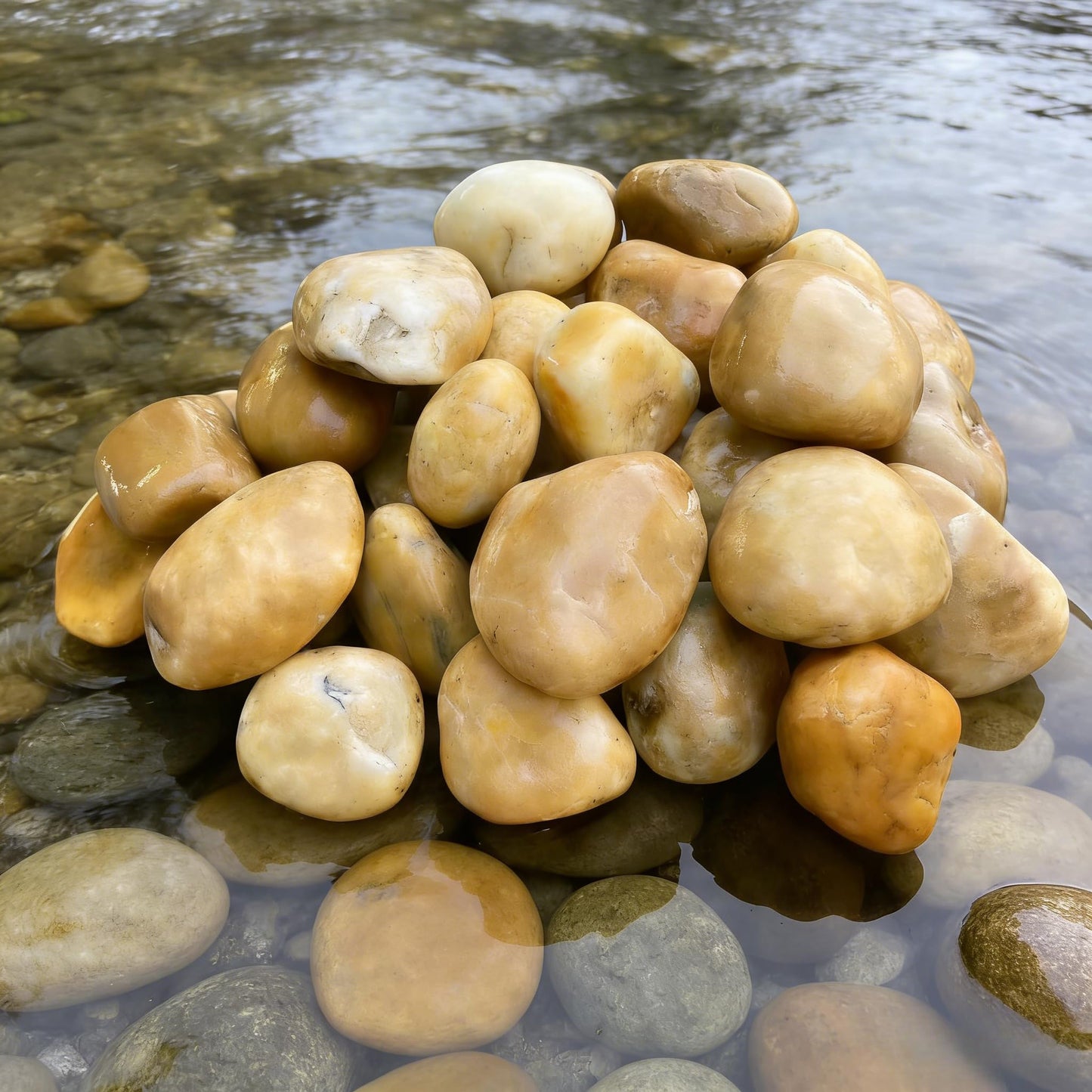 Lestar Sauna Stone, Nature Pebbles Sauna Rocks for Stove and Heaters, 22 lbs Sauna Stones Sauna Accessories