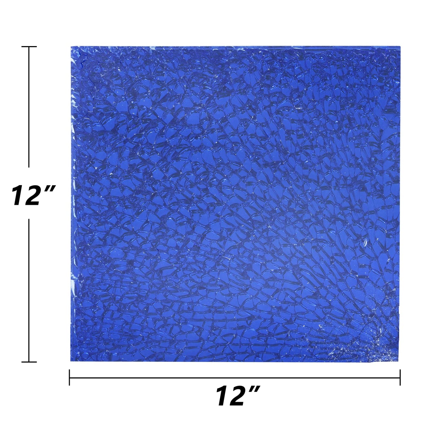 GASPRO 10 lbs Fire Glass for Propane Fire Pit, 1/2-Inch Reflective Fireplace Glass Rocks for Fire Pit Table, Cobalt Blue