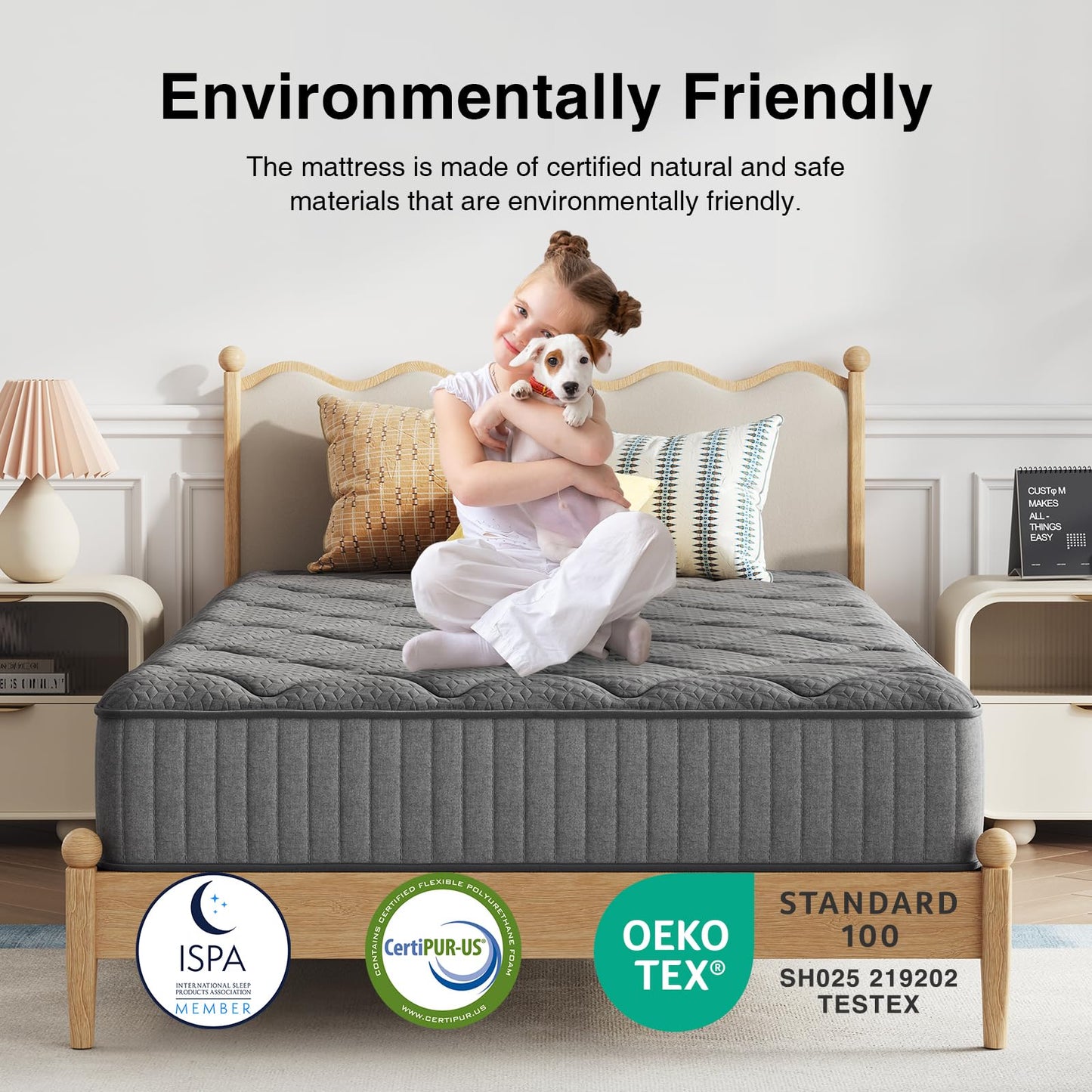 Novilla 8 Inch Twin Size Mattress,Twin Hybrid Mattress for Kids with Pocketed Coils & Gel-Infused Memory Foam for Back Pain Relief & Contour Support Mattresses in a Box CertiPUR-US Certified