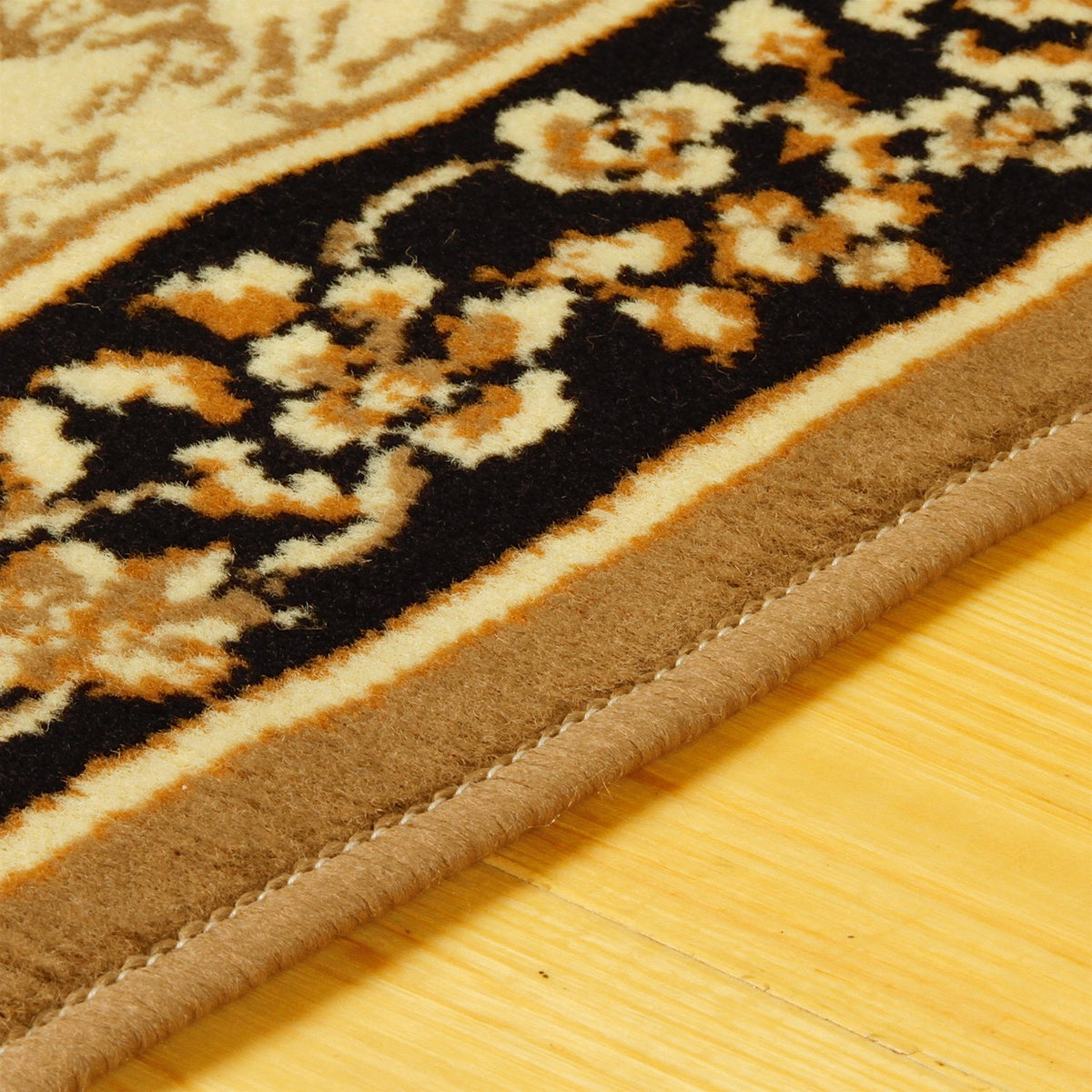 Superior Elton Area Rug Set, 3 Piece, Dark Beige/Ivory