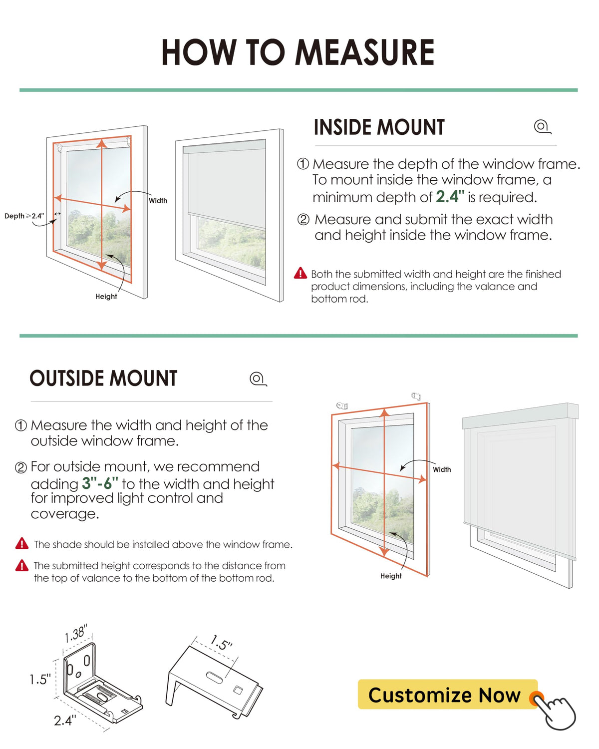 Yoolax Motorized Blinds with Remote, Light Filtering Smart Window Blinds