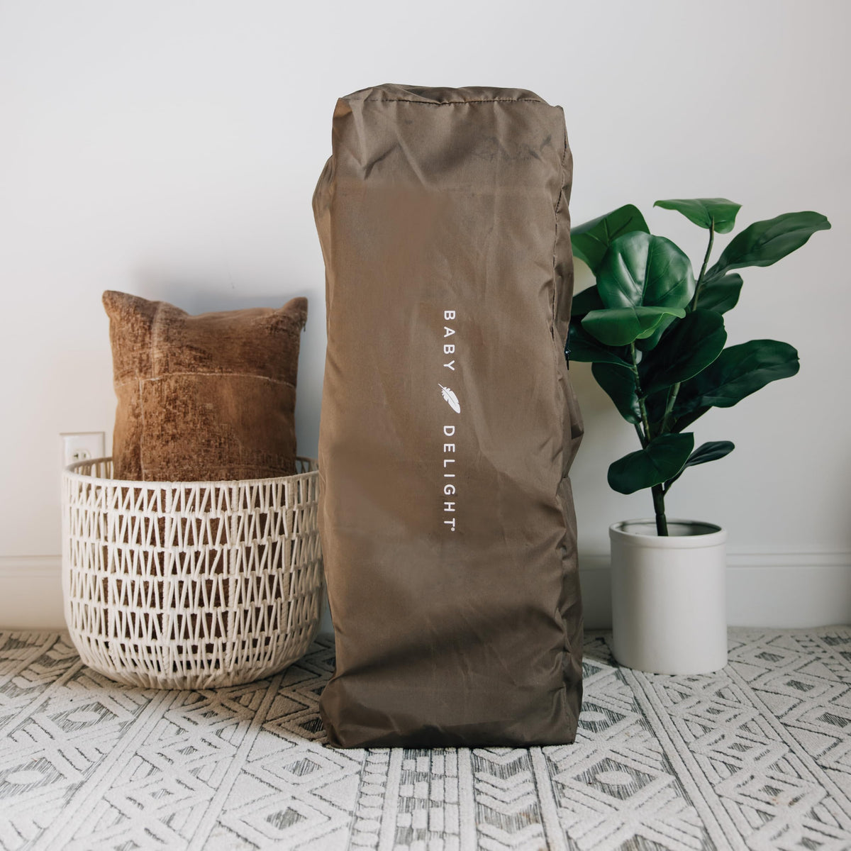 Baby Delight Lunaire Organic Full Size Crib, Organic Mocha
