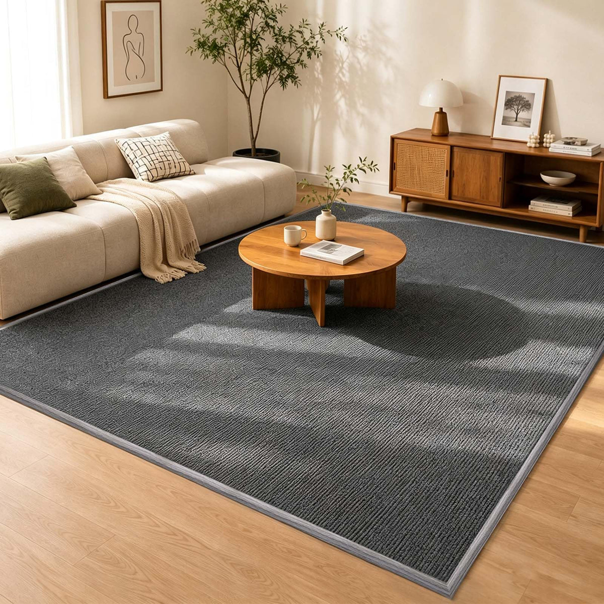 Flexible Carpet Edge Trim, Self-Adhesive Binding Rug Edge Protector 20Ft