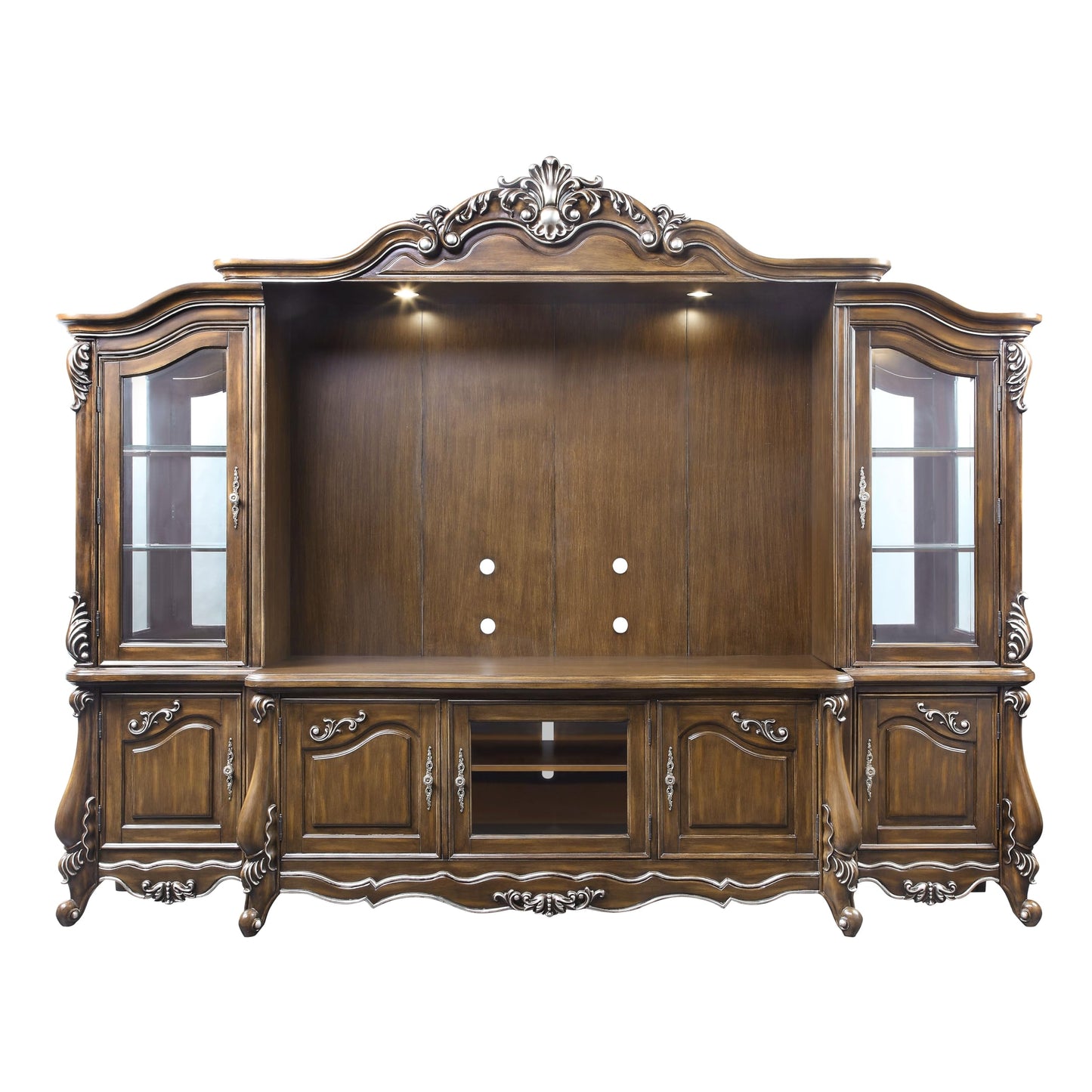 Antique Oak Entertainment Center