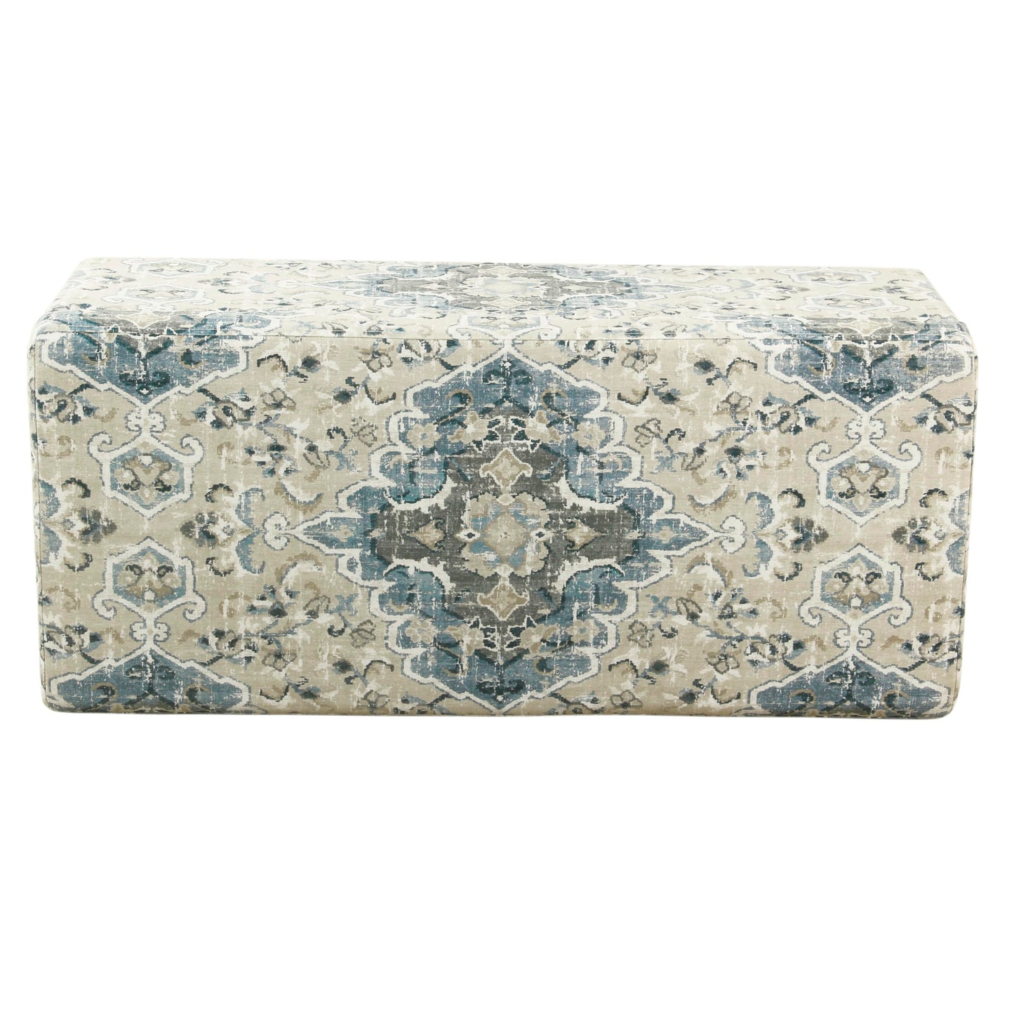 HomePop 36" Decorative Storage Bench - Antiqued Blue