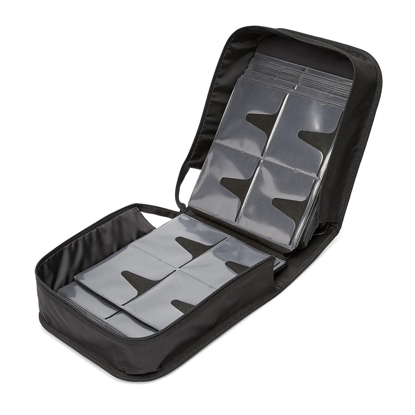 Amazon Basics Polyester CD/DVD Portable Storage Binder with Handle, 400-Capacity, Black