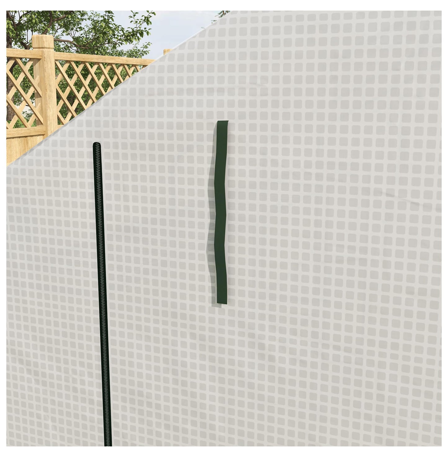 Walk-in Greenhouse Outdoor, 18 Shelves, PE Cover, 95.25x70.75x82.75in, White - Plant Growing Tent for Vegetables, Flowers, Tropical Plants