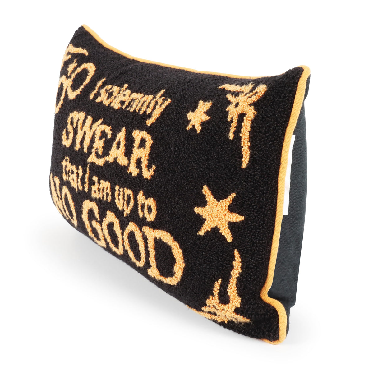 Jay Franco Needlepoint Decorative Pillow – 15 Inch Kids Ultra-Soft Stuffed Plushie & Cozy Throw Pillow, Official Licensed Product, Black - Harry Potter