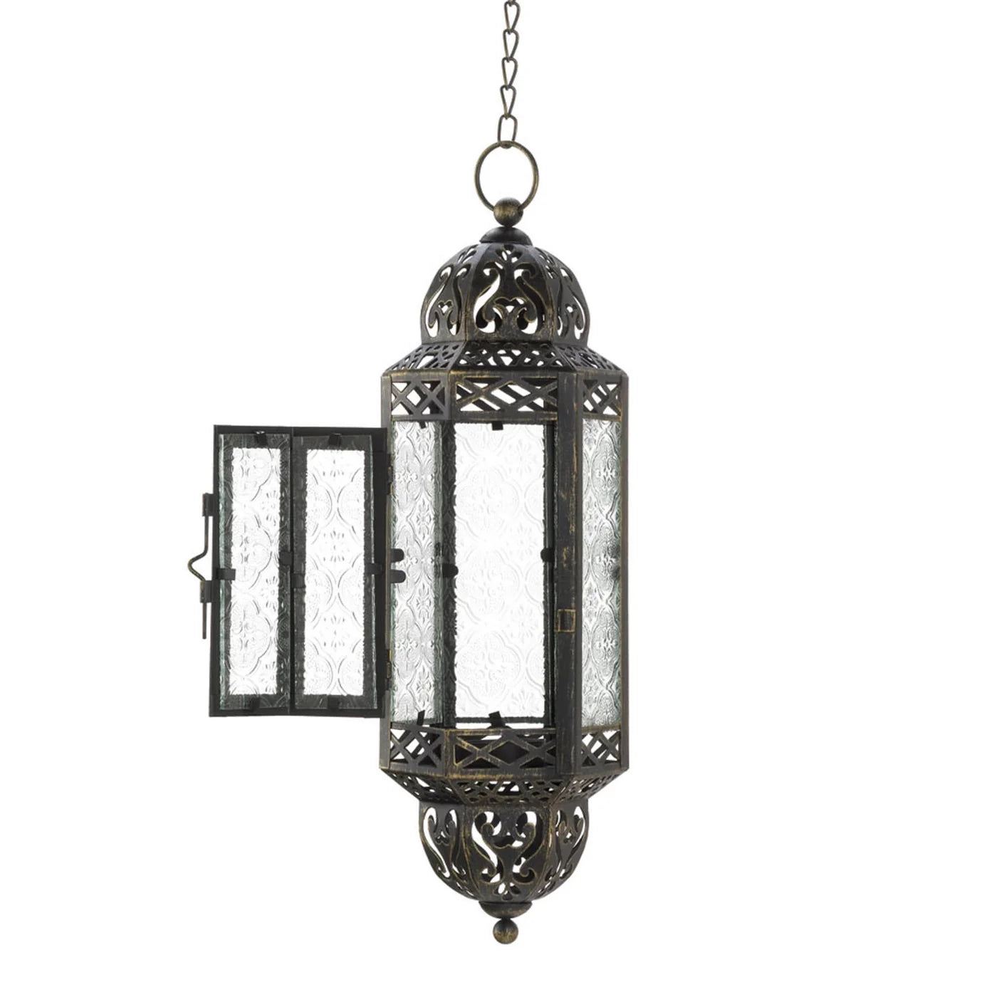 VICTORIAN HANGING CANDLE LANTERN