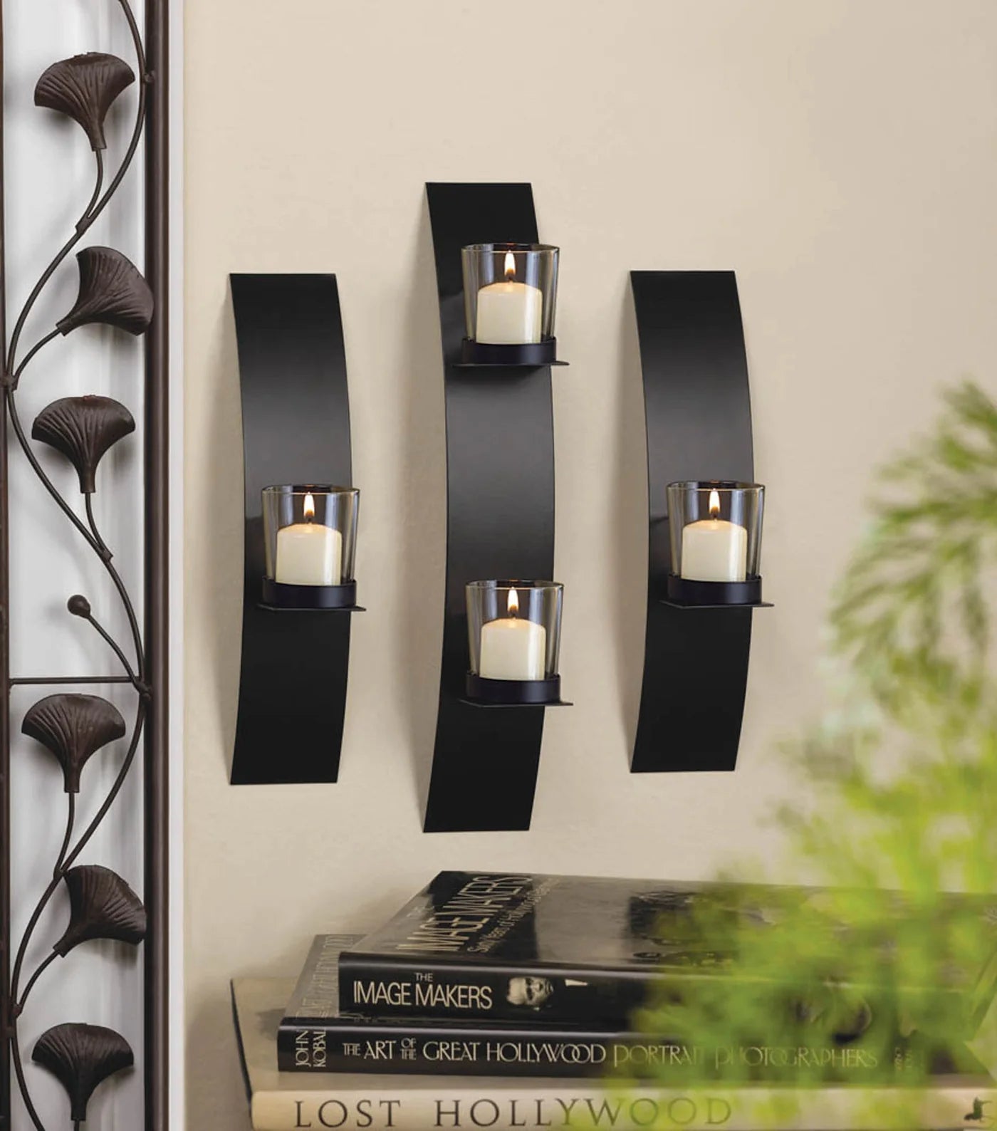 CONTEMPORARY WALL SCONCE TRIO