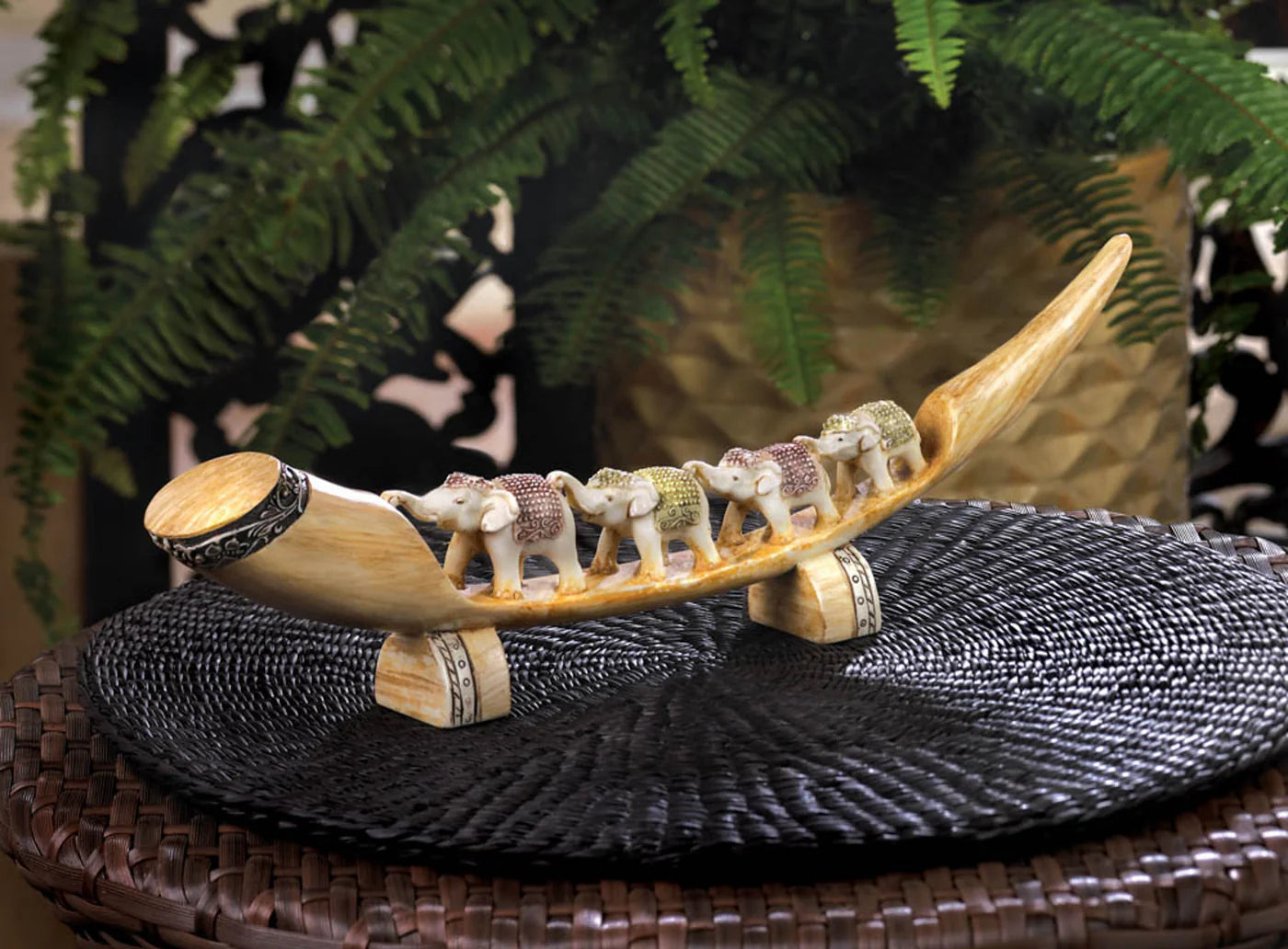 MULTICOLORED ELEPHANT TUSK