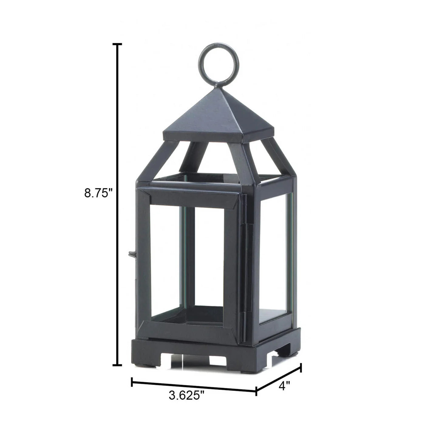 BLACK MINI CONTEMPORARY LANTERN