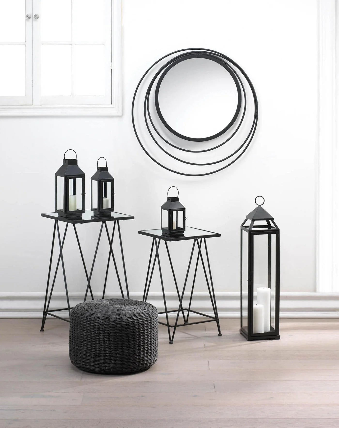 Three Ring Wall Mirror