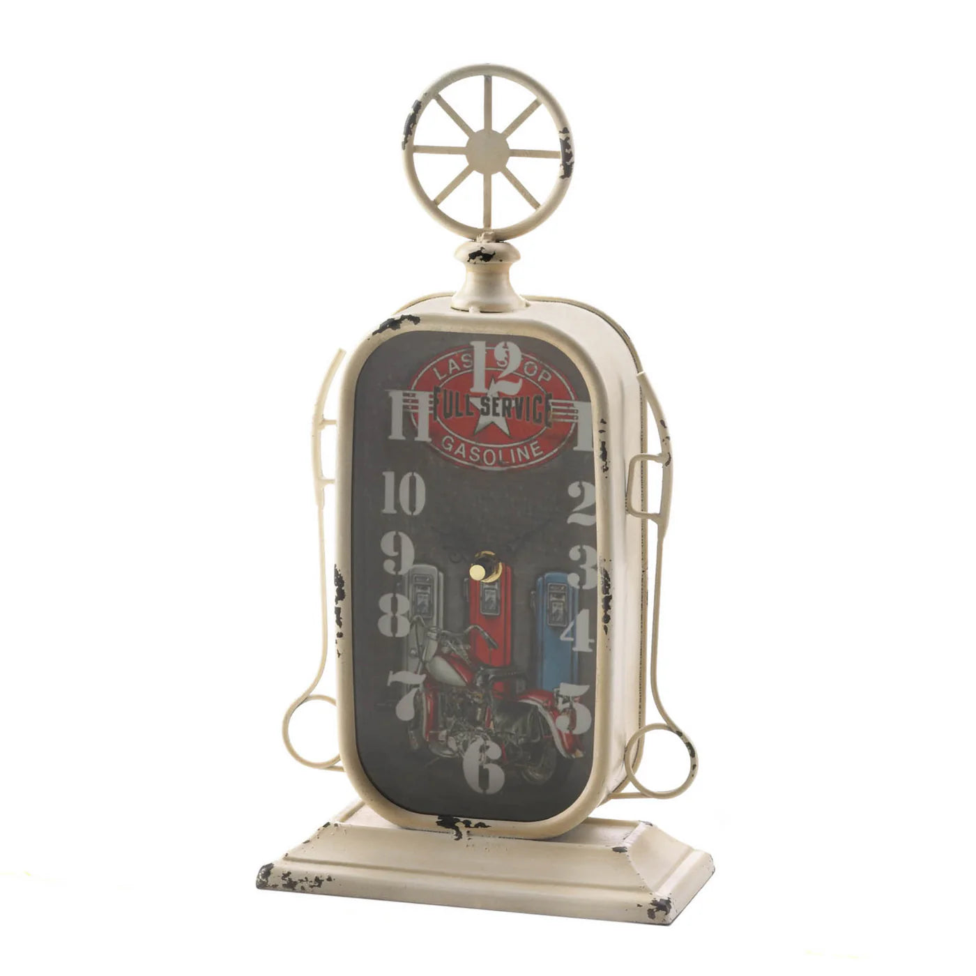 GAS STATION TABLETOP CLOCK