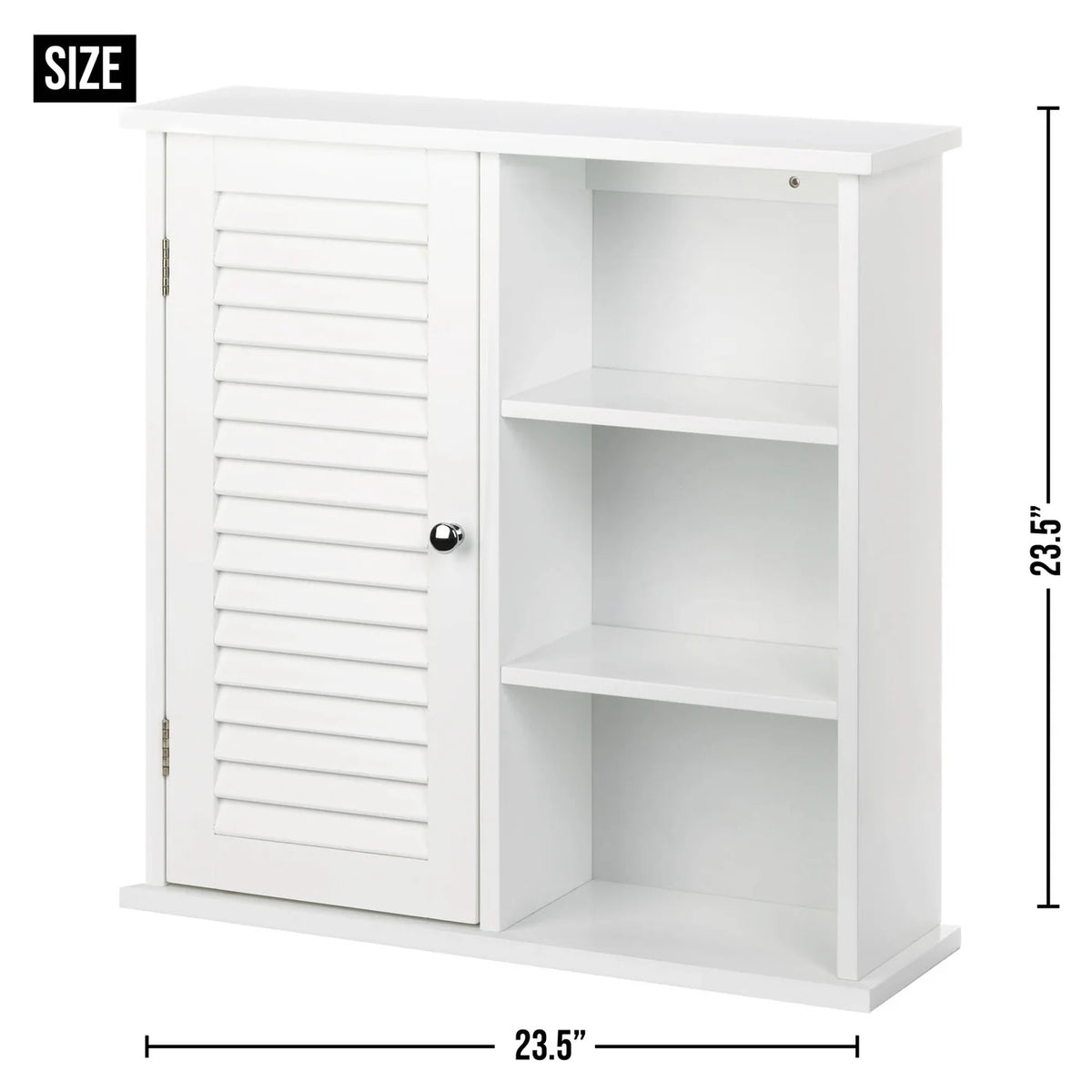 White Cabinet with Shelves