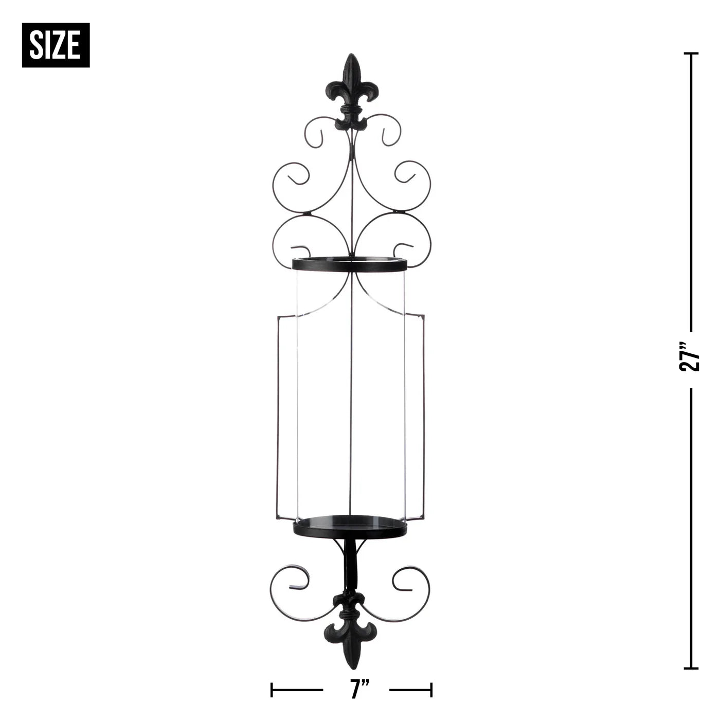 FLEUR-DE-LIS WALL SCONCE