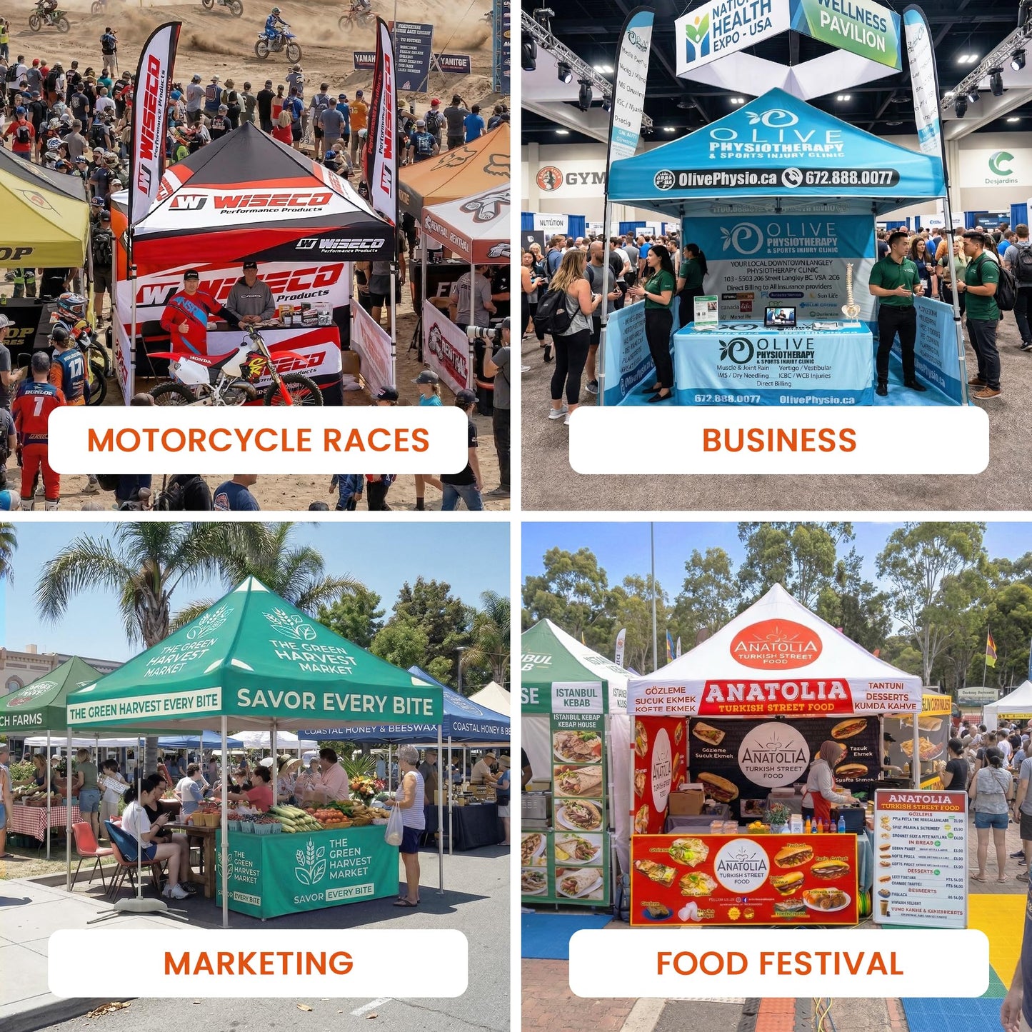 Custom Canopy Tent with Logo by OPPEINDDIY 10x10 Pop Up Tent Personalized Customizable Heavy Duty for Events Vendor Business Trade Show Marketing Advertising
