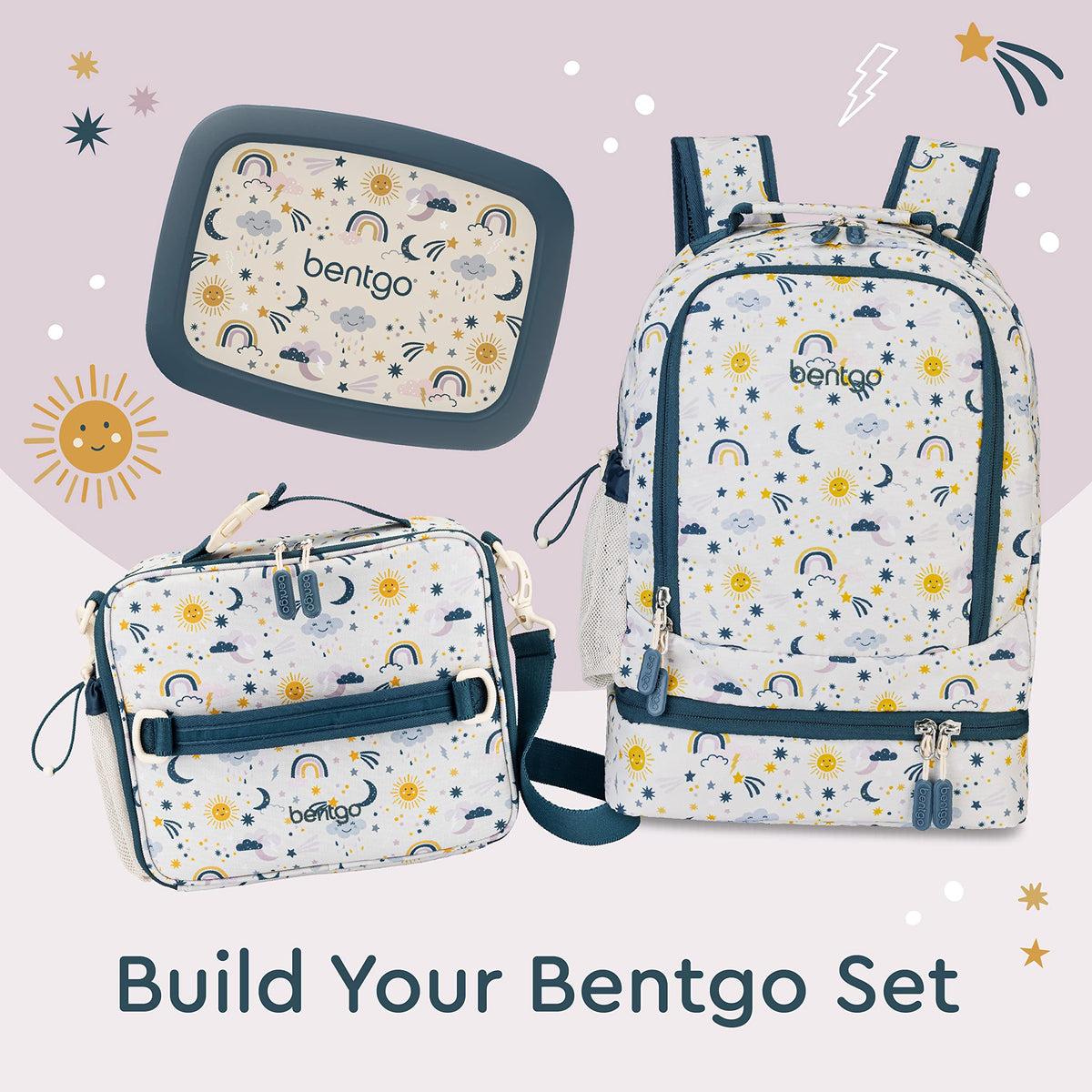 Bentgo Kids 2-in-1 Backpack & Insulated Lunch Bag with Padded Straps