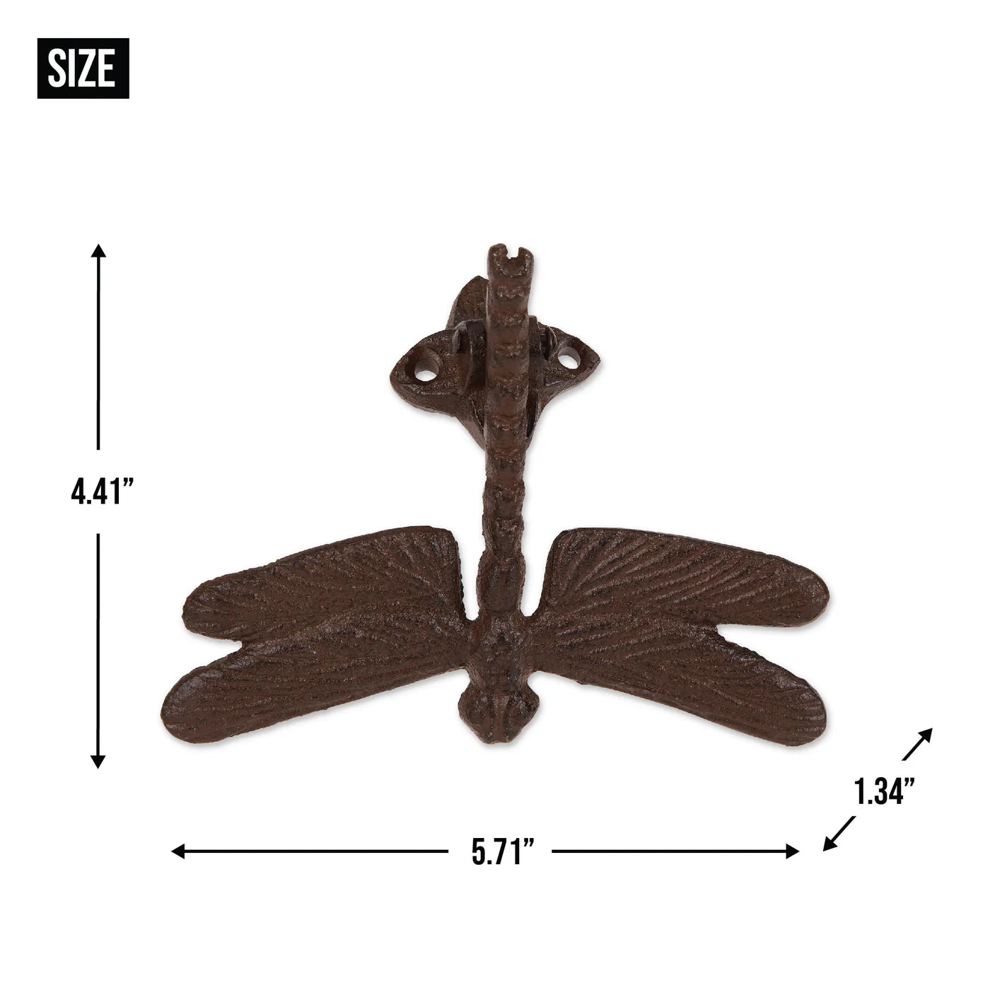 DRAGONFLY CAST IRON DOOR KNOCKER
