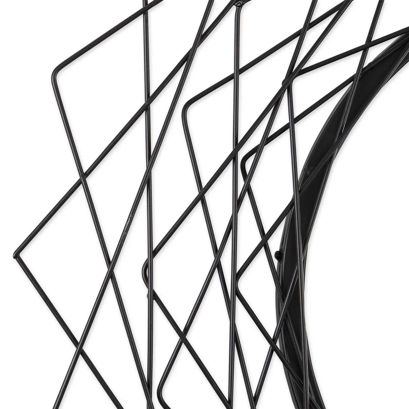 GEOMETRIC BLACK WALL MIRROR