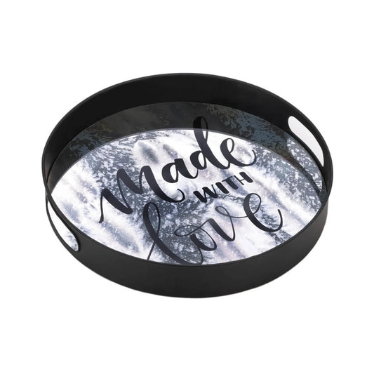 15" Summerville Made with Love Mirror Tray