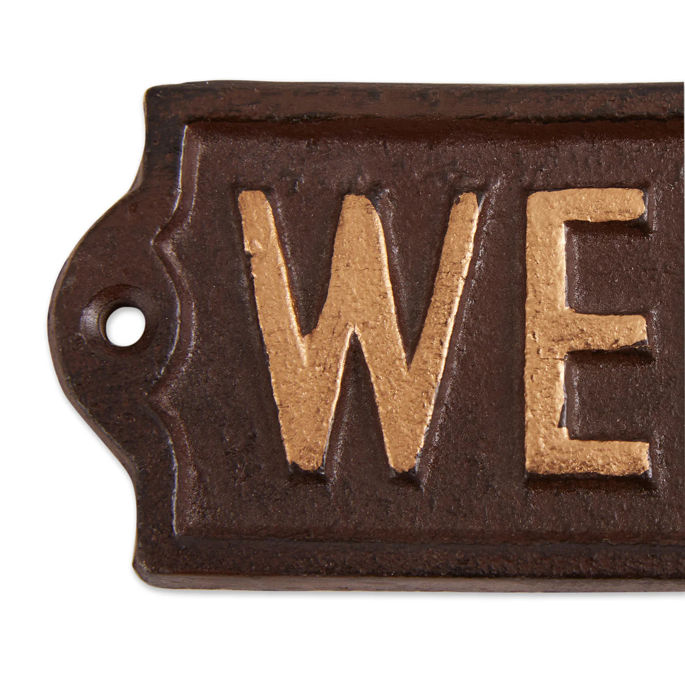 WELCOME CAST IRON SIGN