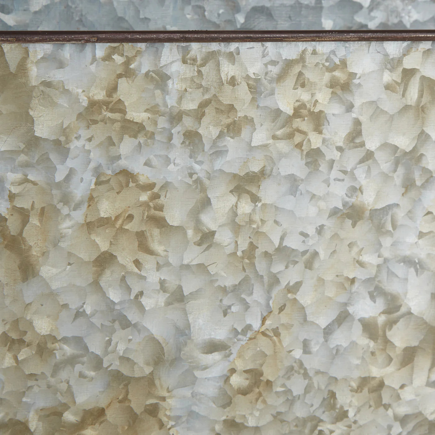 DIAMOND GALVANIZED WALL PLANTER