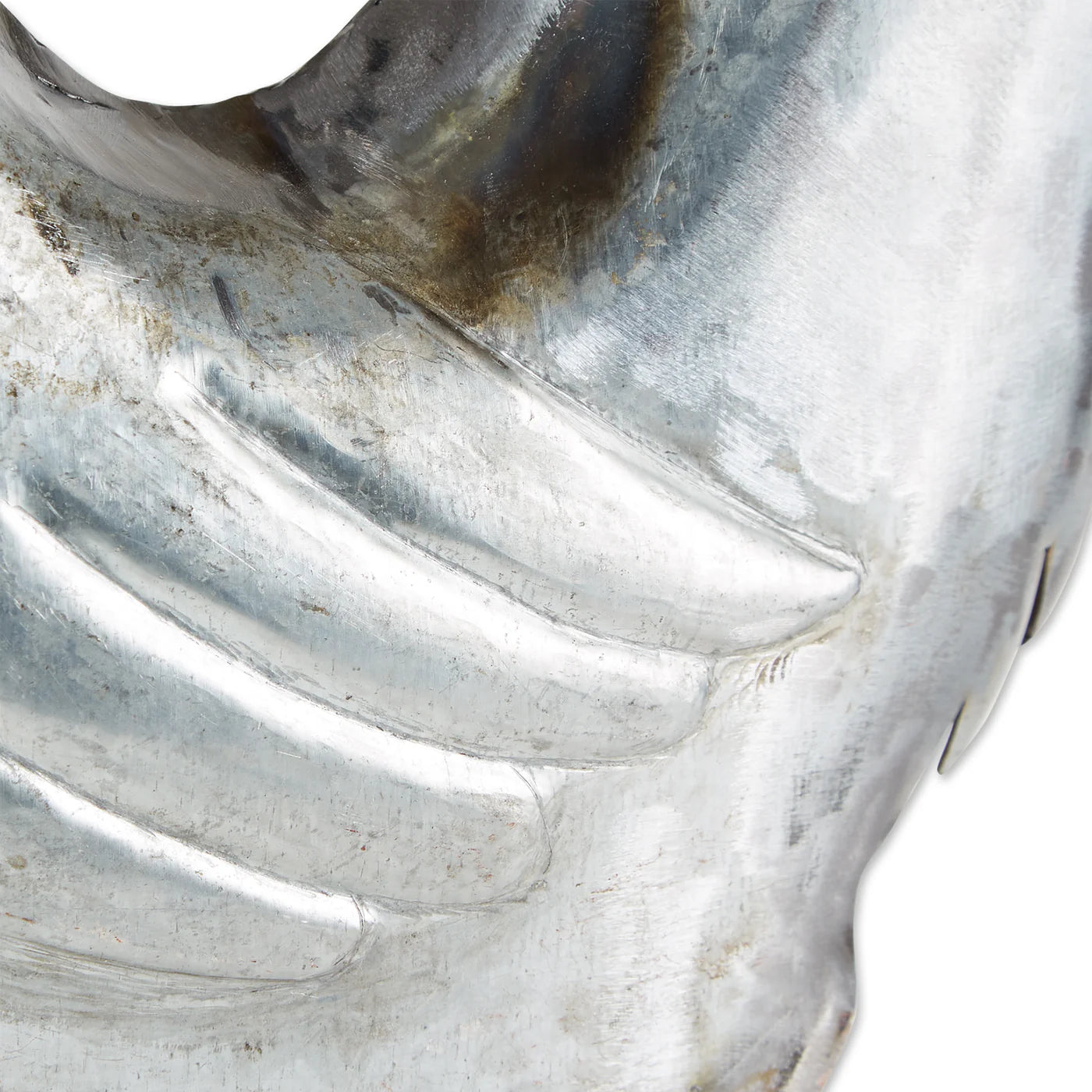 GALVANIZED ROOSTER SCULPTURE