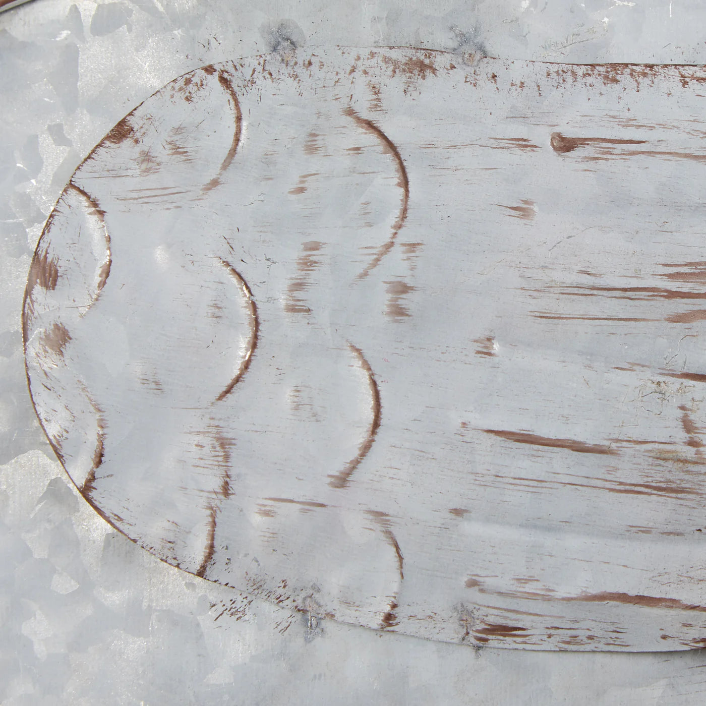 ROOSTER GALVANIZED WALL PLANTER