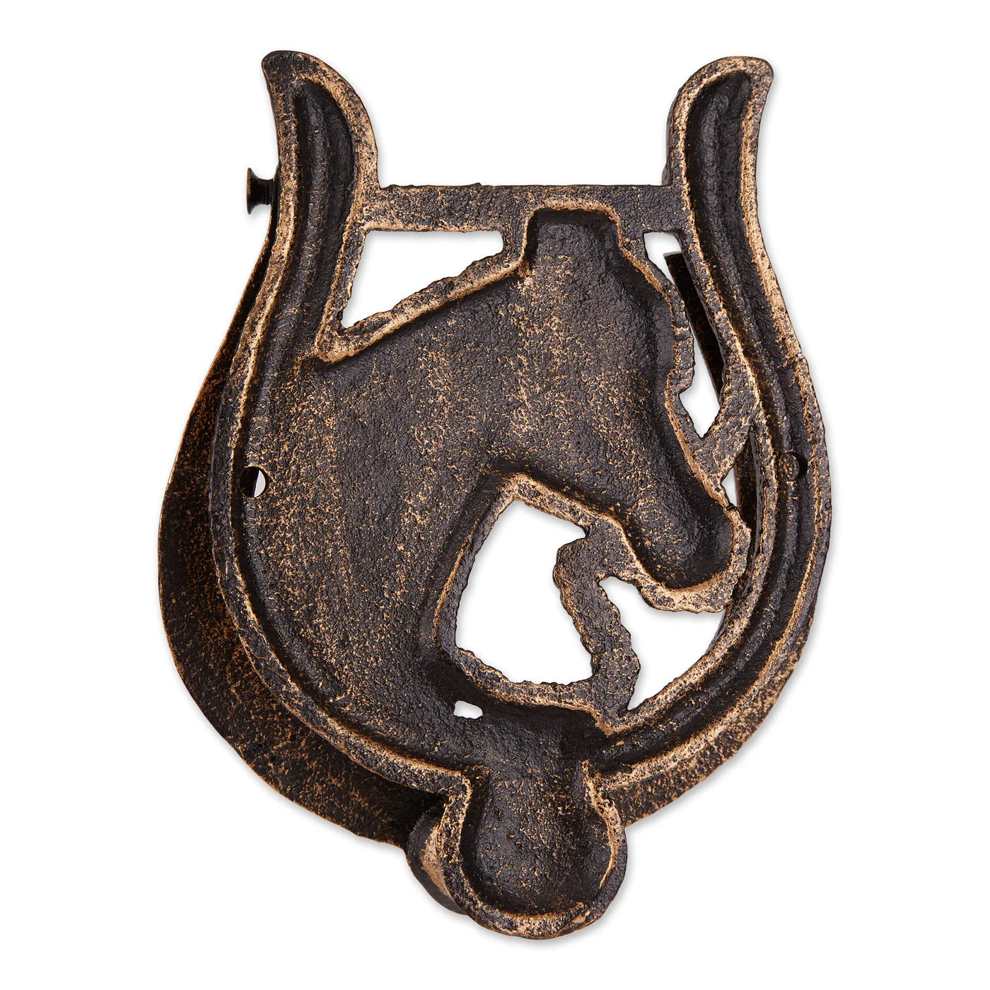 HORSESHOE CAST IRON DOOR KNOCKER