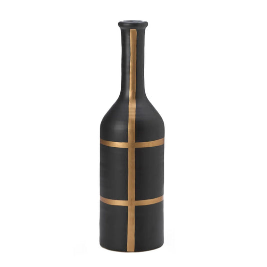 Iberia Black and Gold Vase